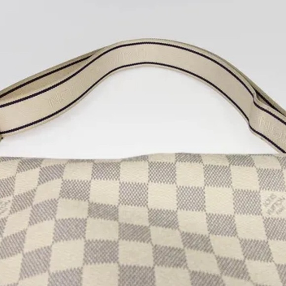 Auth Louis Vuitton LV Damier Azur Navaglio Messenger Bag Crossbody Satchel - Picture 5 of 10
